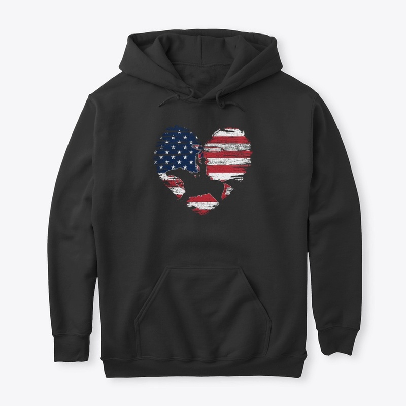 Horse USA Flag