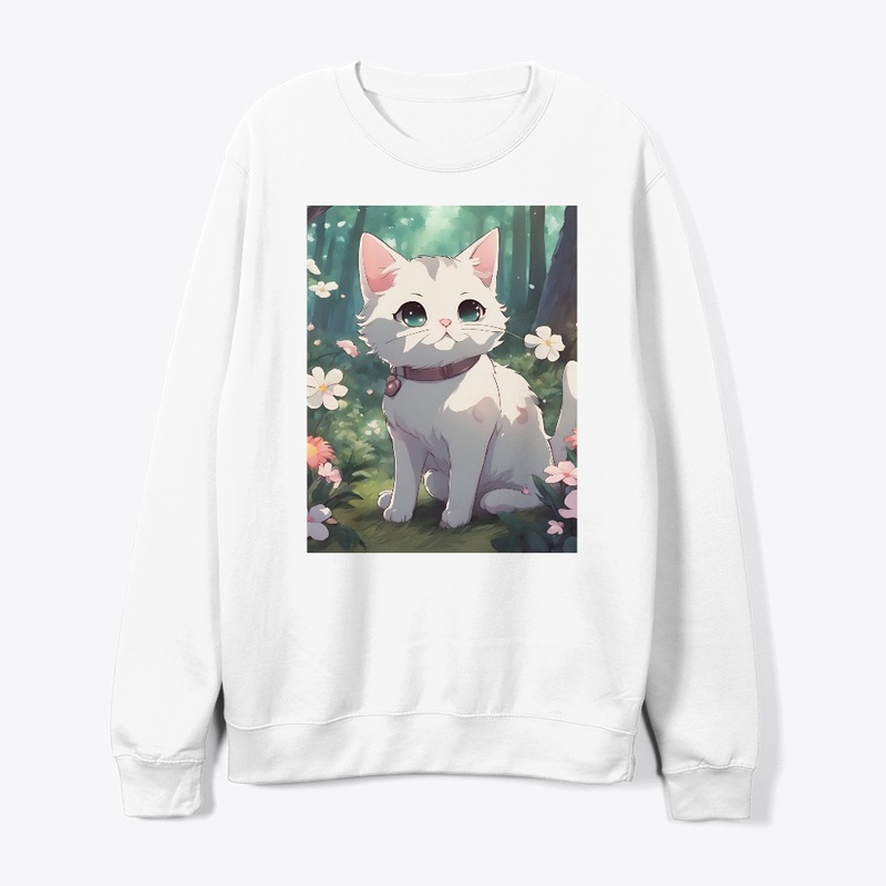 T-shirt design for forest cat