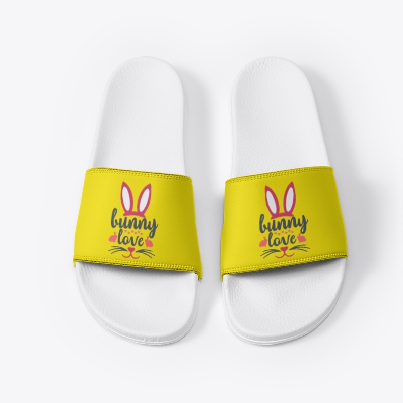 Bunny Love White Slides 2023