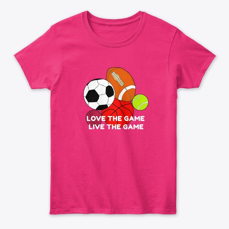 LOVE THE GAME LIVE THE GAME - Tee-shirt 