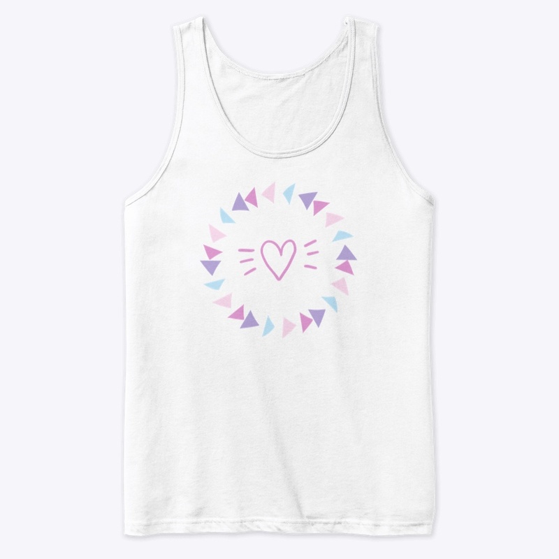Love Flag | Heart Design | Cute Pink
