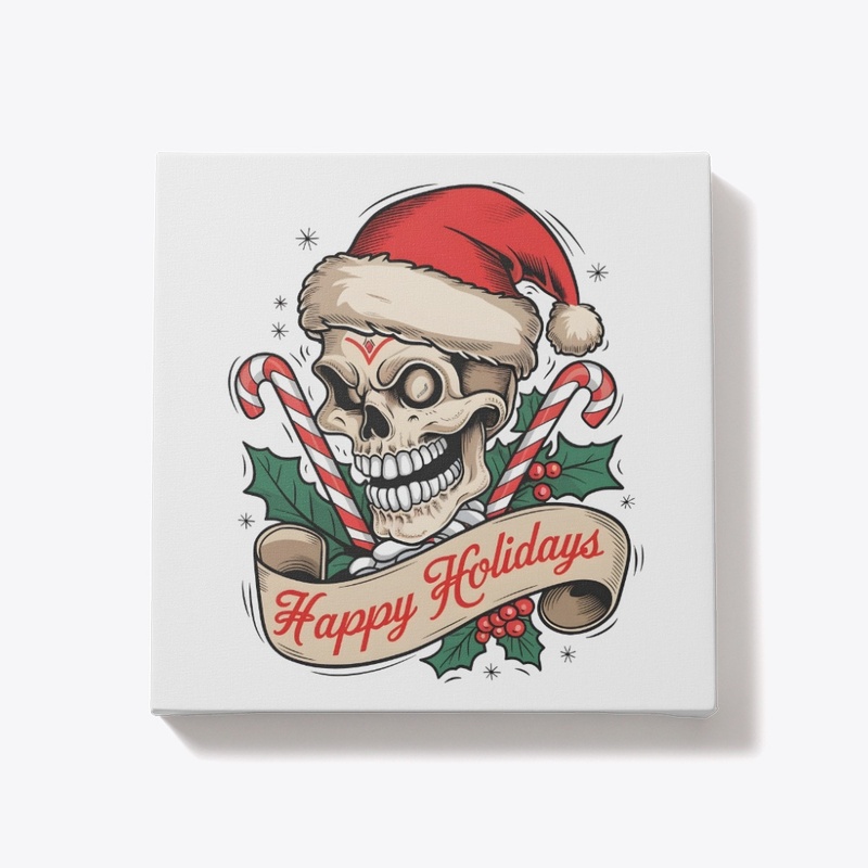 Santa Skull Holiday Design