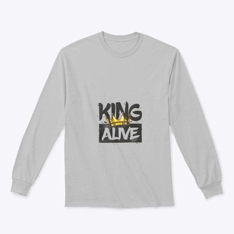 king alive styled text clothing