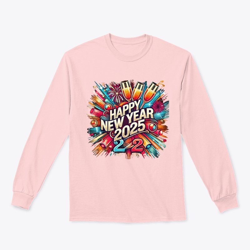 Happy New Year 2025 T-shirts Celebration