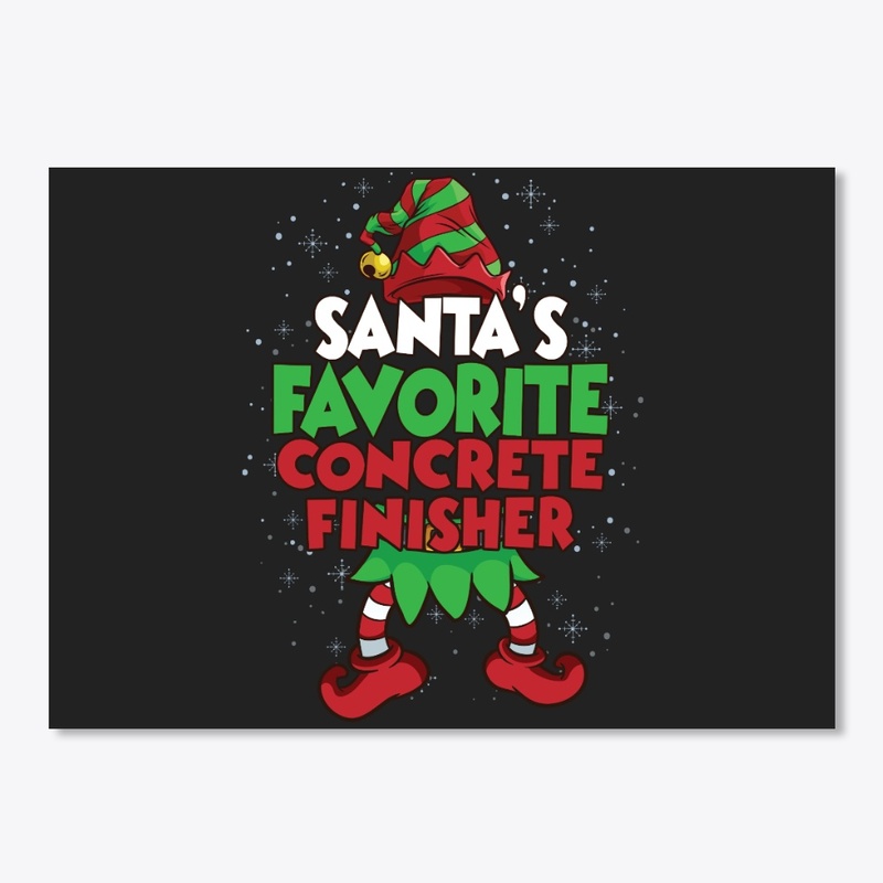 Santa's Favorite Concrete Finisher