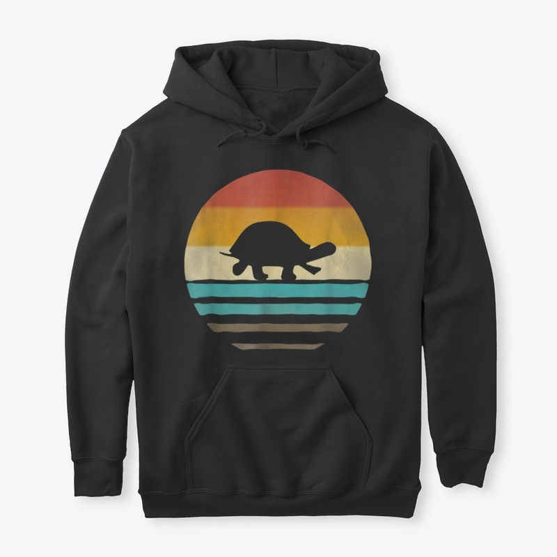Retro Vintage Turtle Silhouette T Shirt