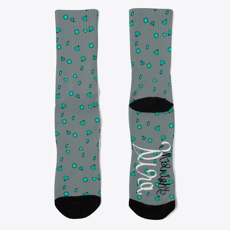 Gem Socks Cyan