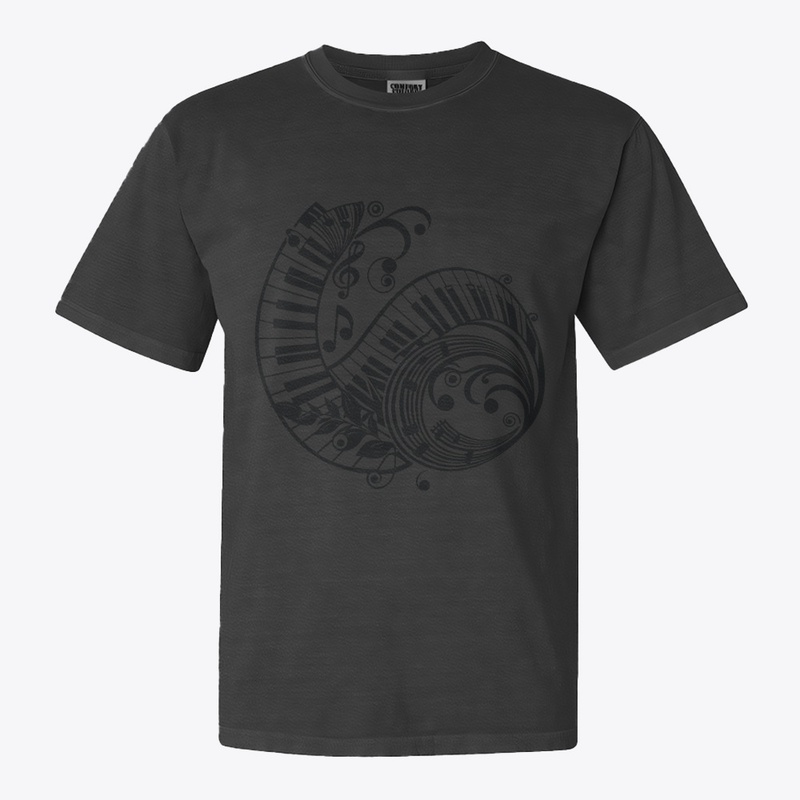 Piano musical Notes T-Shirt Design