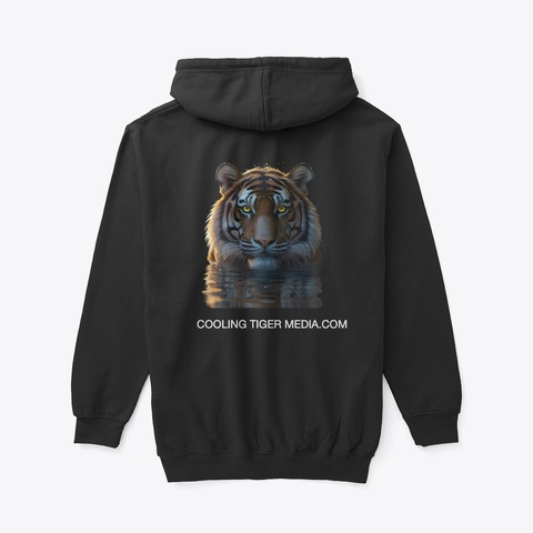 Cooling Tiger Black T-Shirt Back