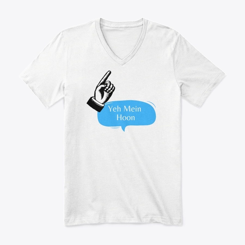 White Uni-Sex T-Shirts "Yeh Mein Hoon"