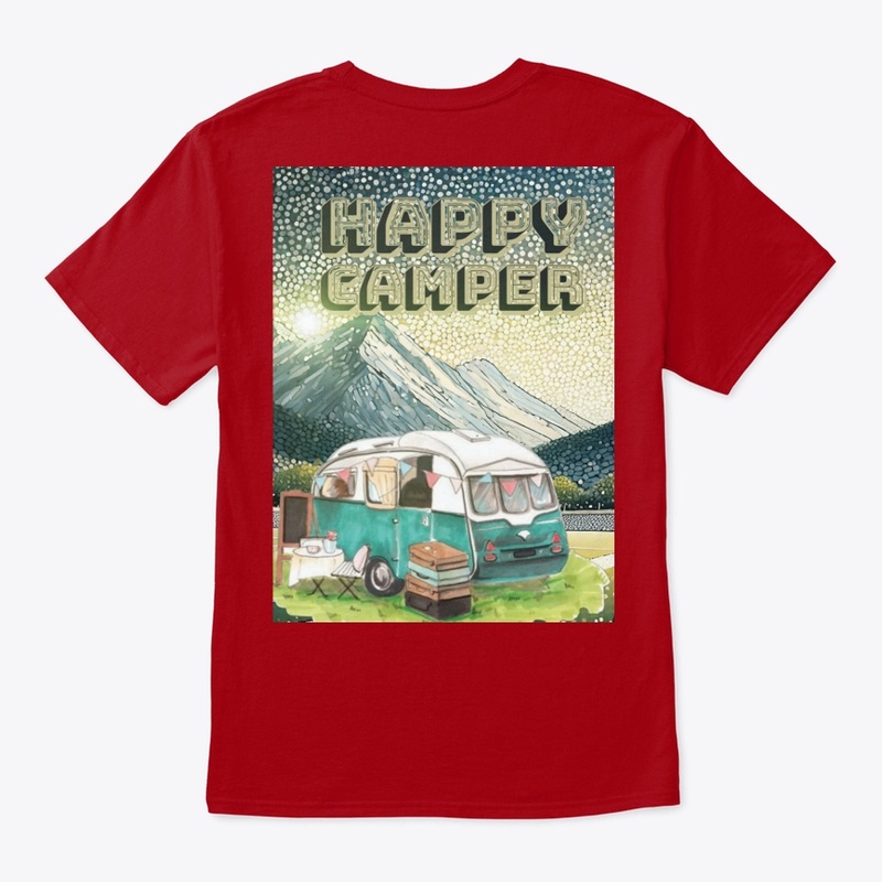 Happy camper camping adventure shirt
