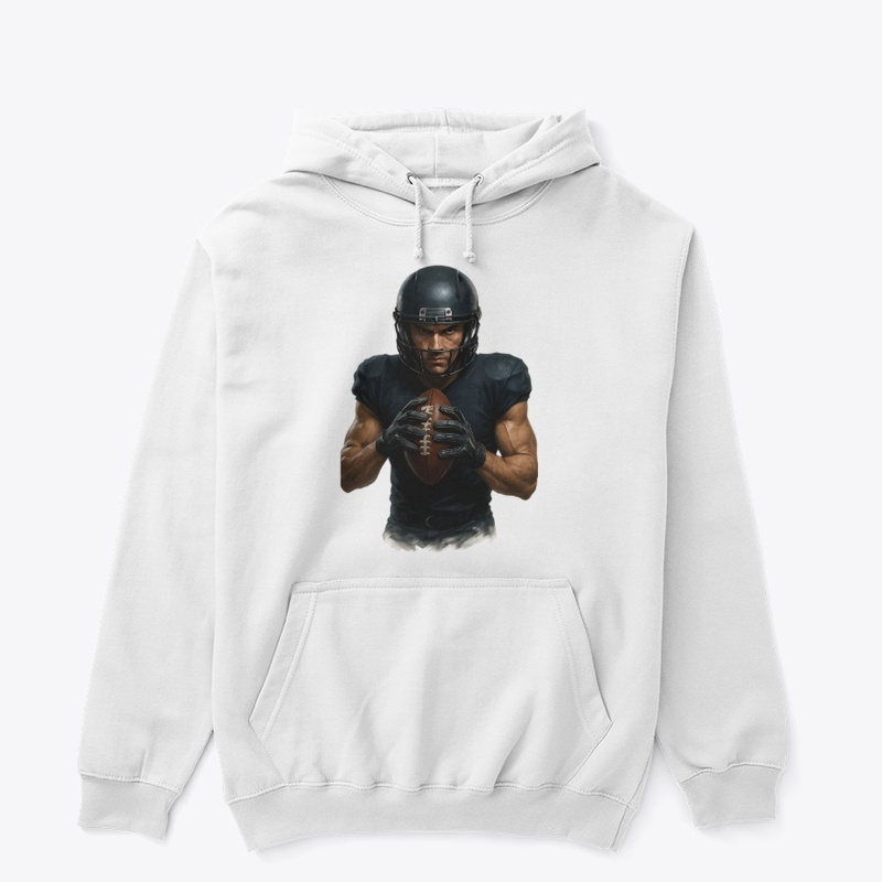 Intense Football Player Art