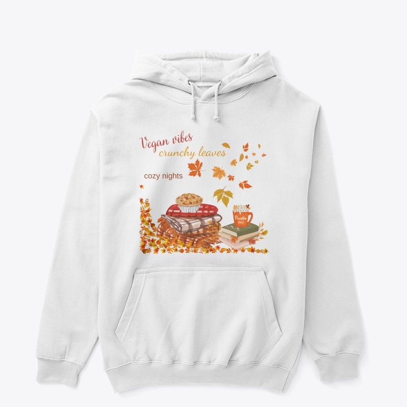 Vegan vibes, crunchy leaves,cozy nights