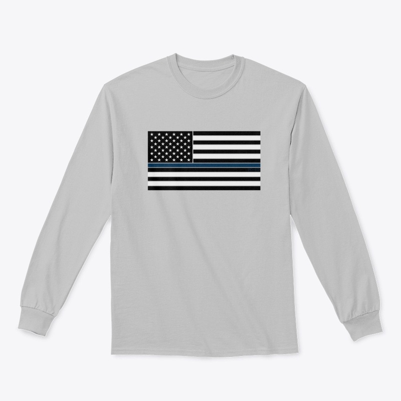 Horizontal Blue Line Flag