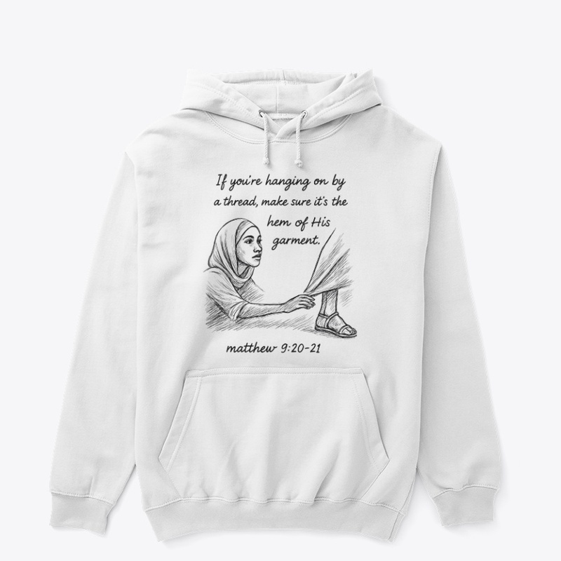 The hem of his garment.