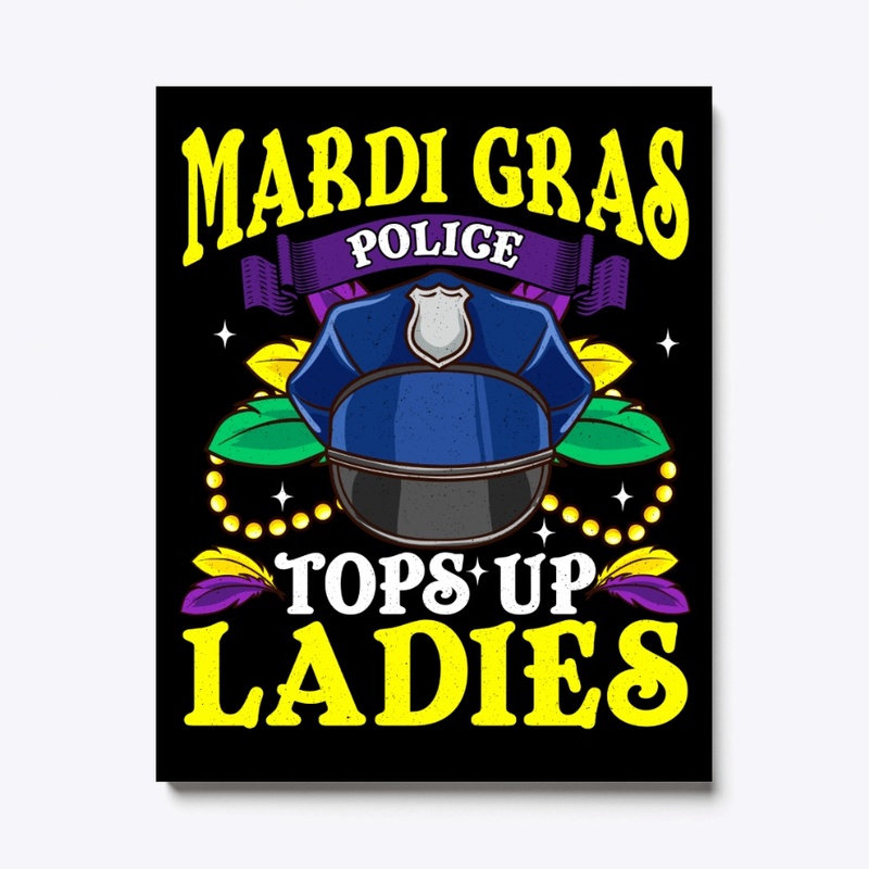 Mardi Gras Police Tops Up Ladies