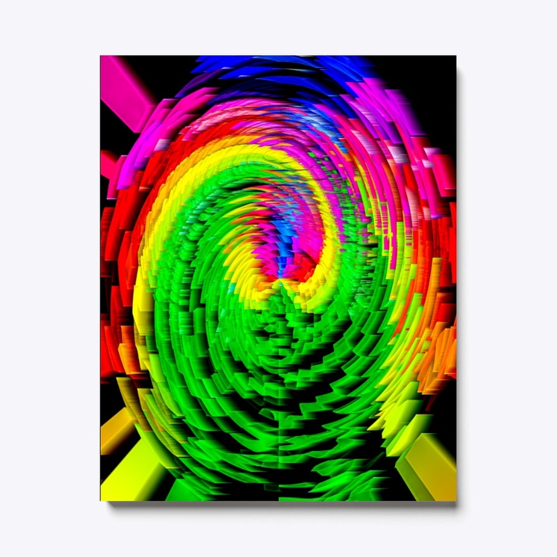 Crazy multicolor party spiral collection