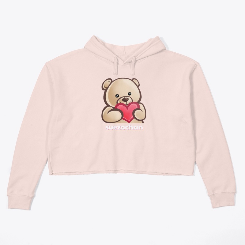 Hans Heart Emote Crop Hoodie