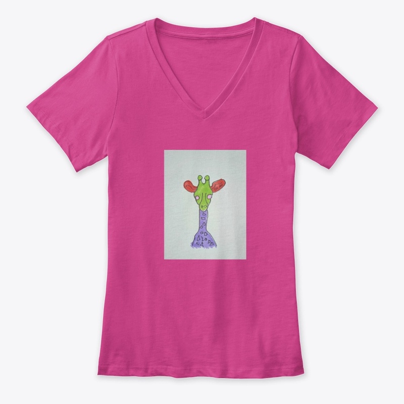 Div Jen Women's Premium V-Neck Tee