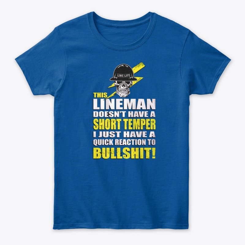 THIS LINEMAN DOESN'T HAVE A SHORT TEMPER