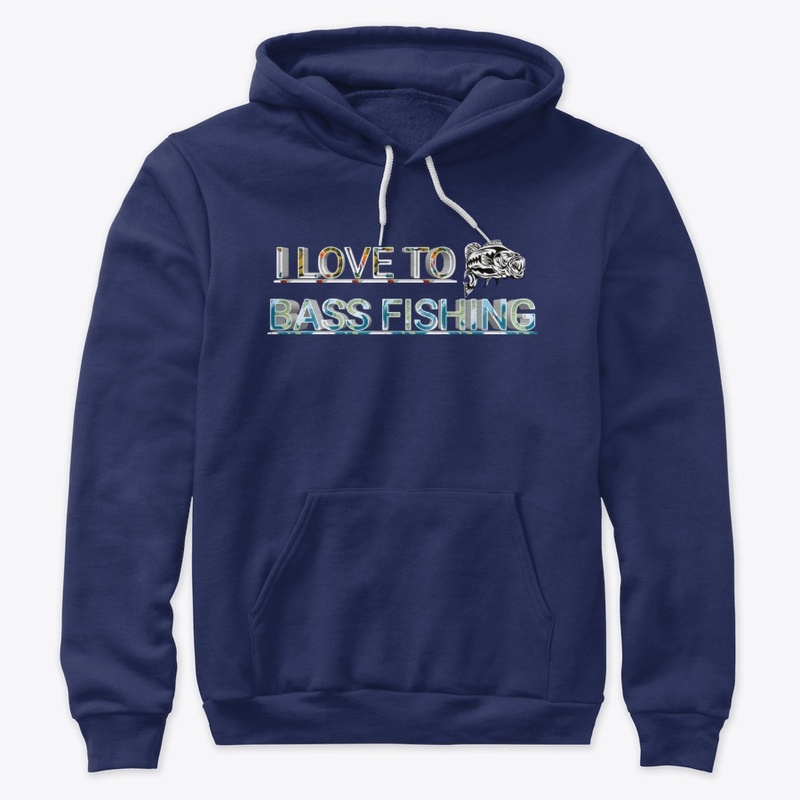 I love bass fishing tee  