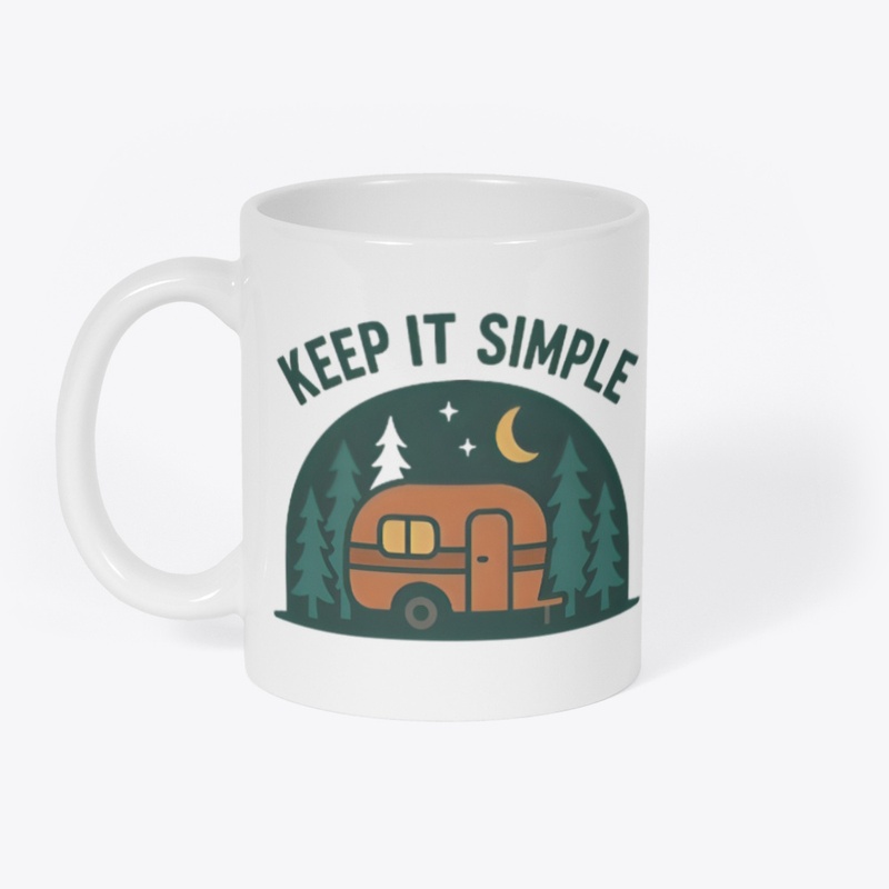 Keep It Simple-Retro Camper Night Forest