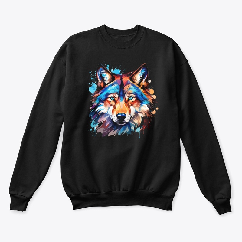 Majestic Wolf Face Art Tee