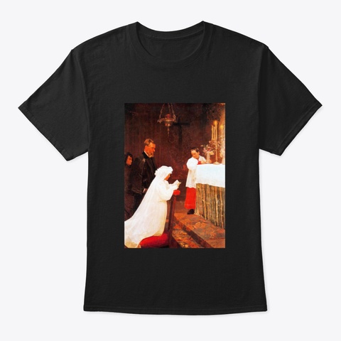 High Resolution First Communion Pablo Pi Black T-Shirt Front
