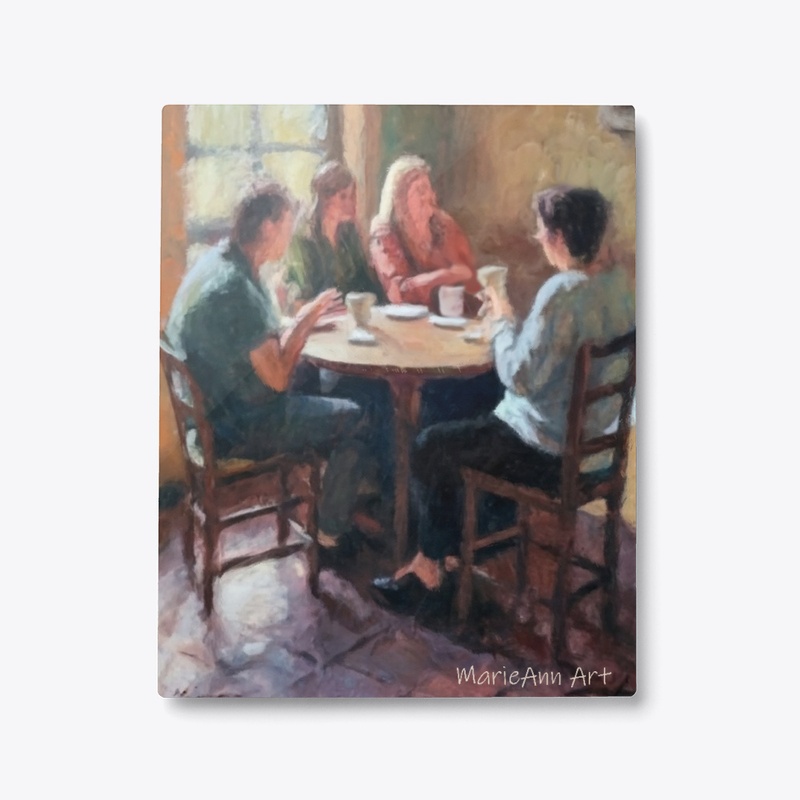 At the Cafe, art by MarieAnn