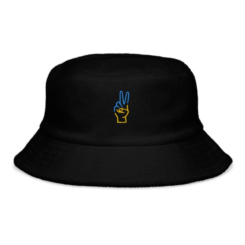 Black Cap blue and yellow design