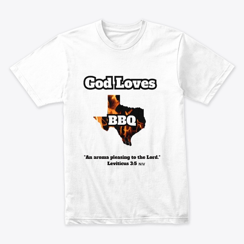 God Loves Texas BBQ with Bible verse
