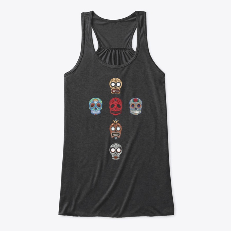 Sugar Skulls Cross