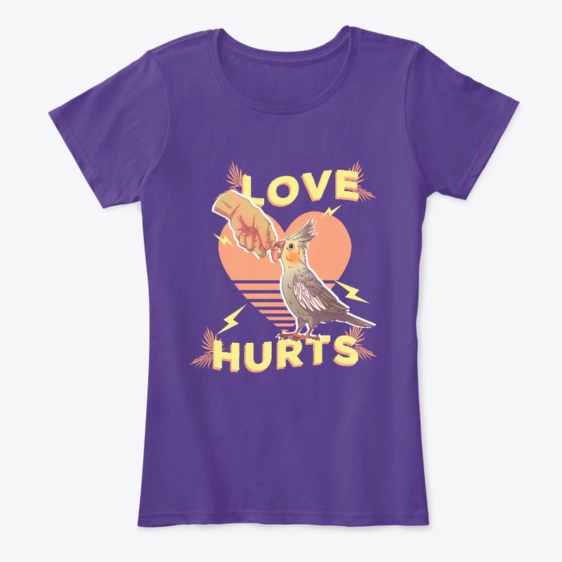 Love Hurts Cockatiel Bird T Shirts