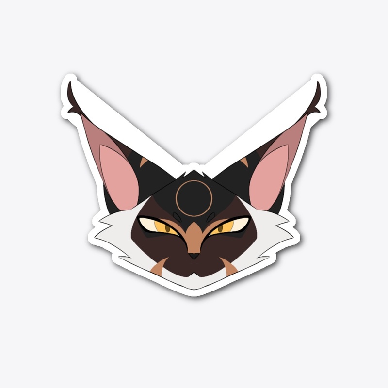 Eclipse Cat Head Sticker