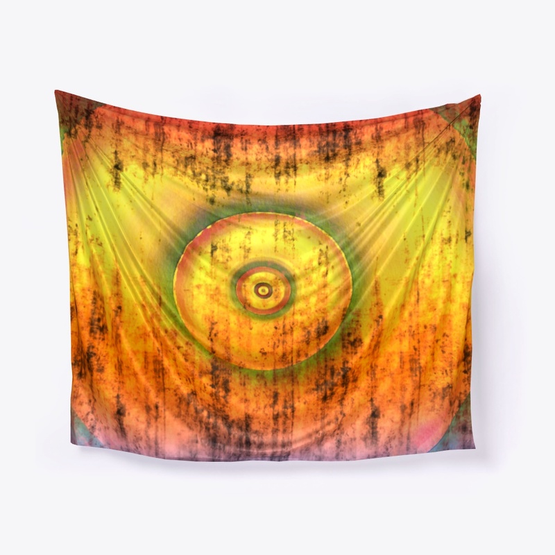 Autumn Colors Circular Pattern Abstract