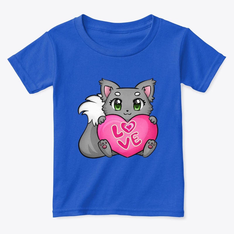 A PINK HEART KITTEN