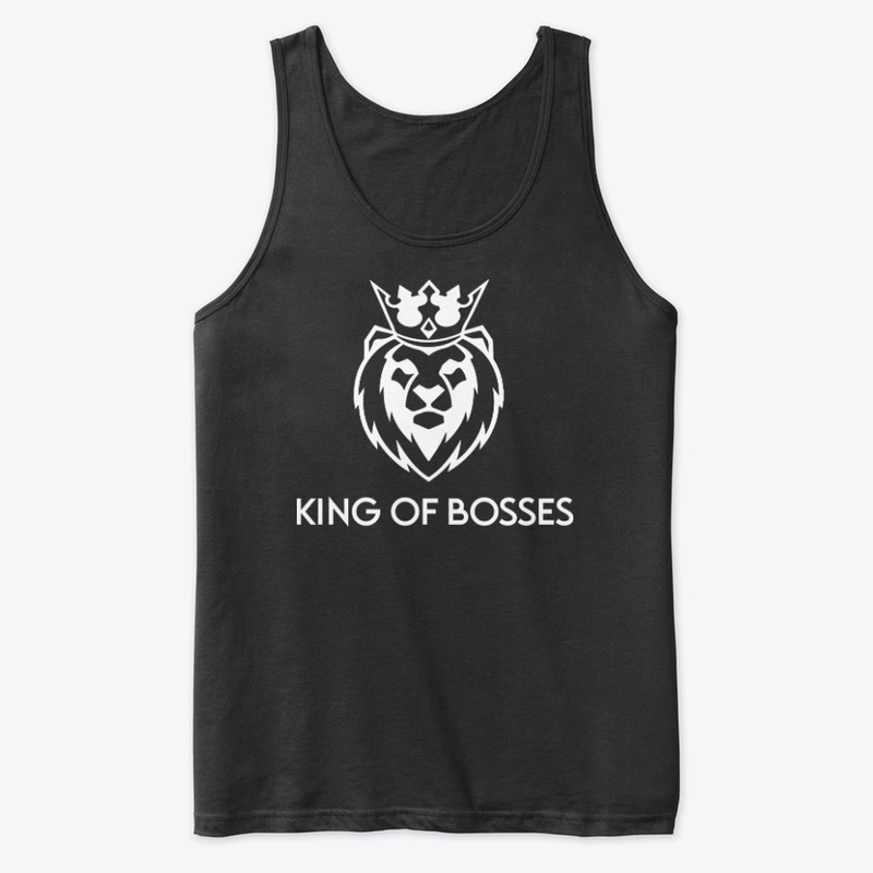 King of Bosses KR7 White Lion Head Print