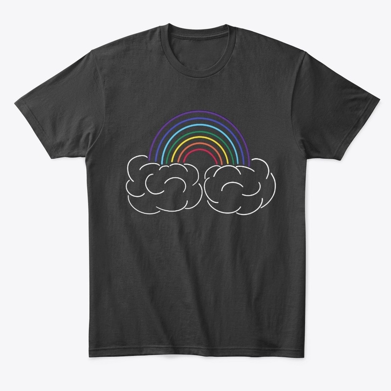 Rainbow and Puffy Clouds