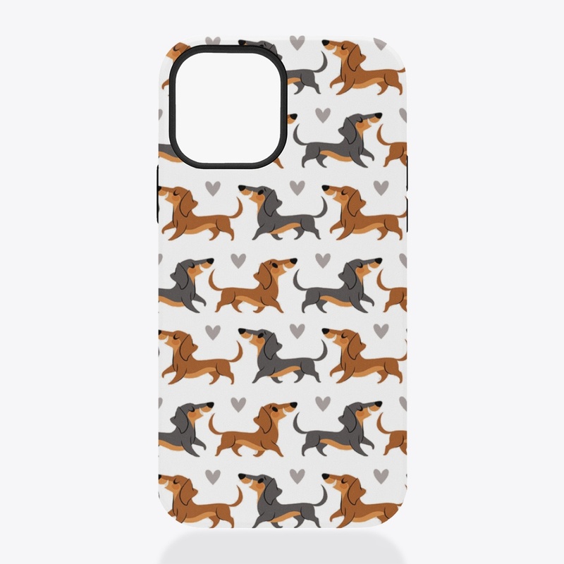 Happy Dachshund Face Mask