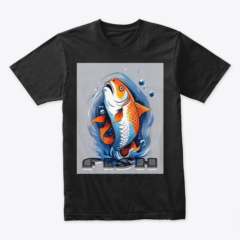 "Fish" themed t-shirt design