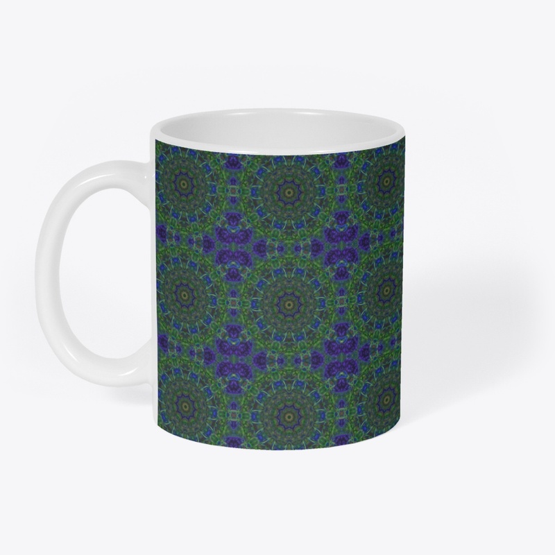 Blue Green Ribbon Kaleidoscope