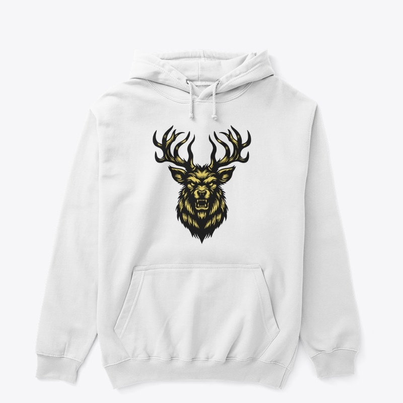 Angry Deer Head Design