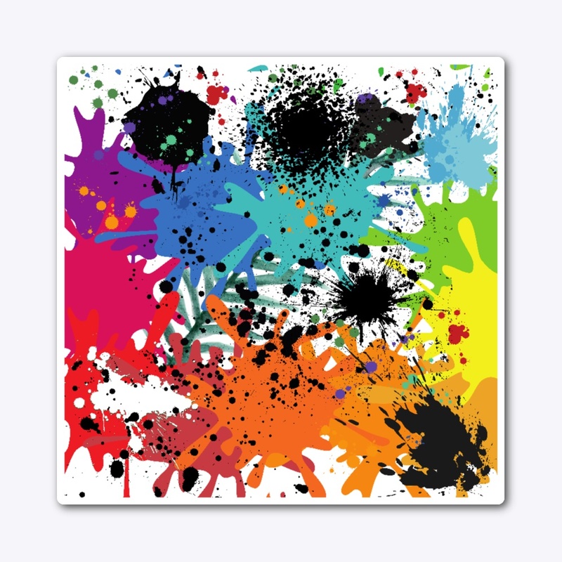 Splat colorful art