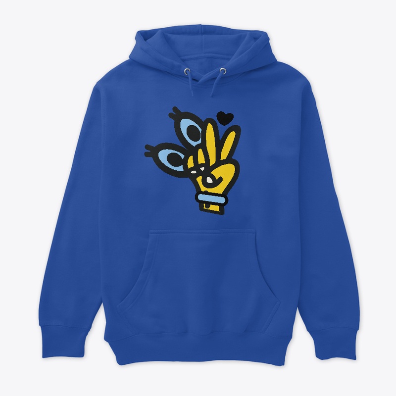 Peace Sign Graphic Hoodie