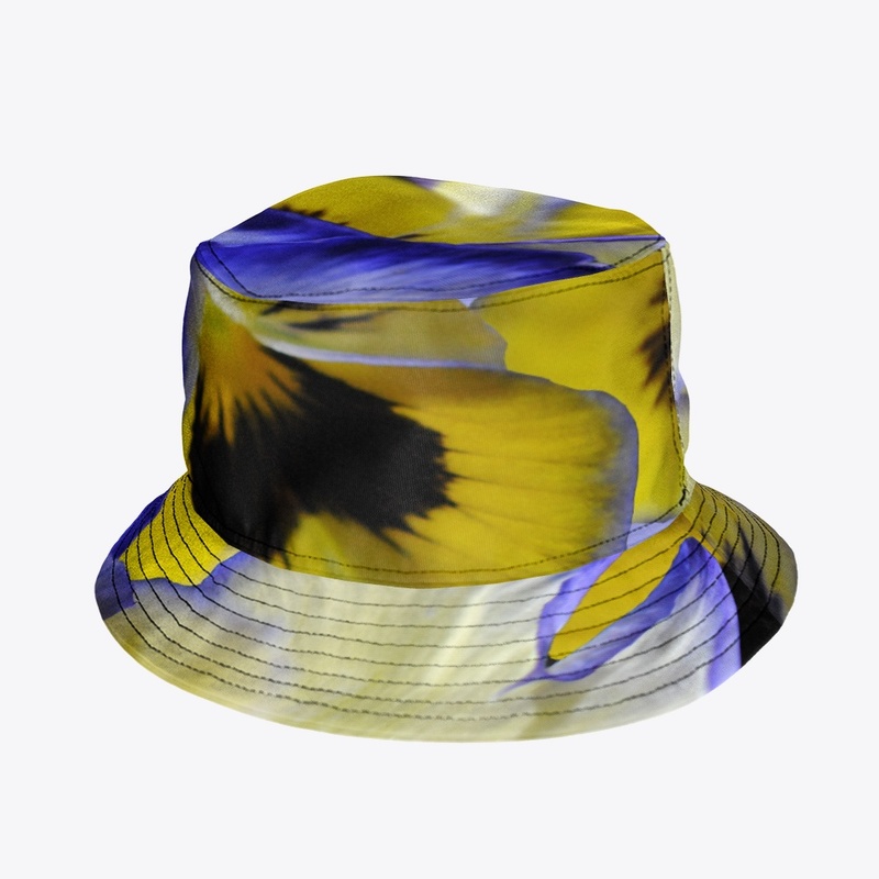 Blue and Yellow Pansies