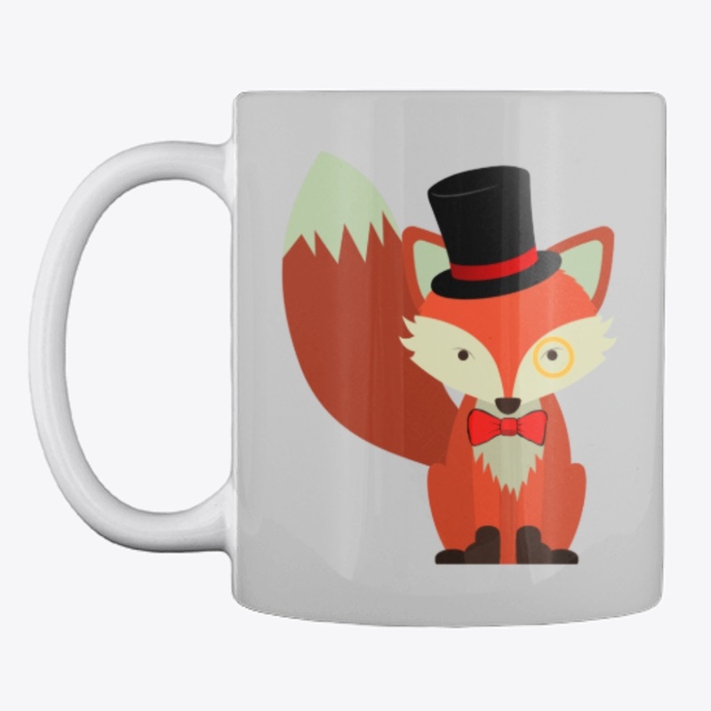 One Smart Fox with Top Hat and Monocle