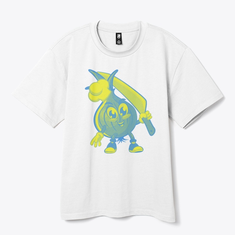 Onion Cricket Champ: Playful Mascot 
