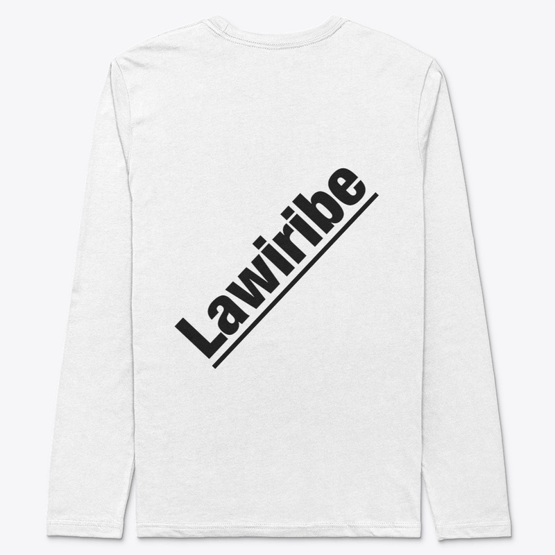Lawiribe text and black cat