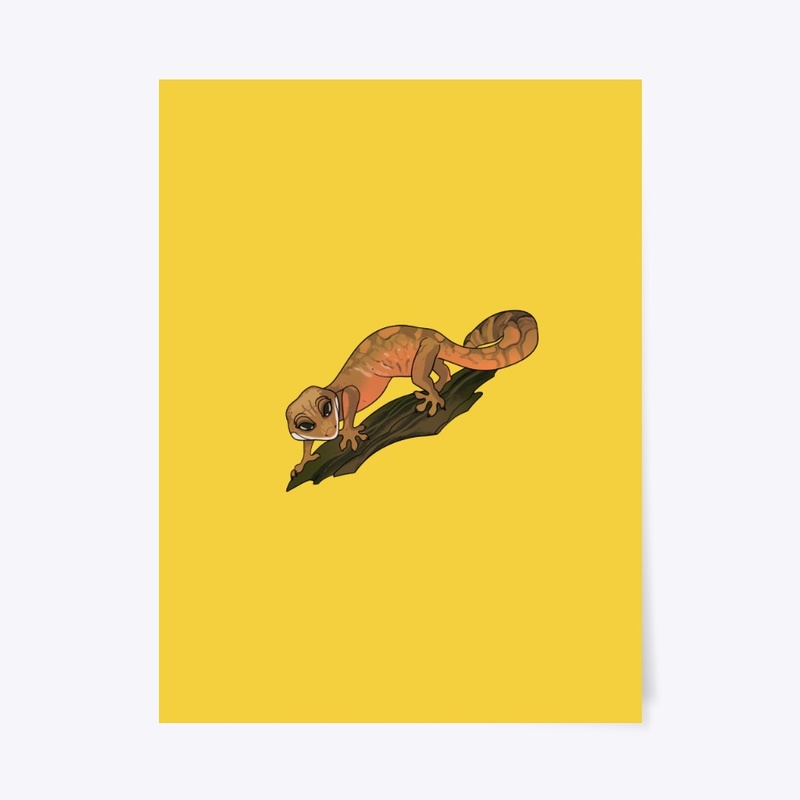 Sage Cat Gecko Poster