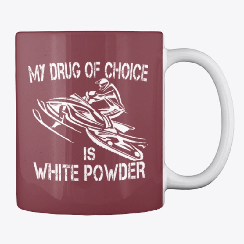 White Powder Snowmobile - HOODIE